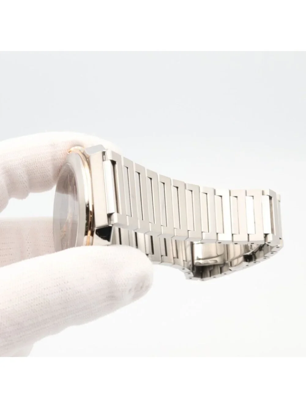Bvlgari Watch Octo Black 18K Pink Gold Stainless Steel
